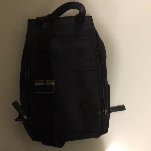 Piquadro Blue Leather Crossbody Bag